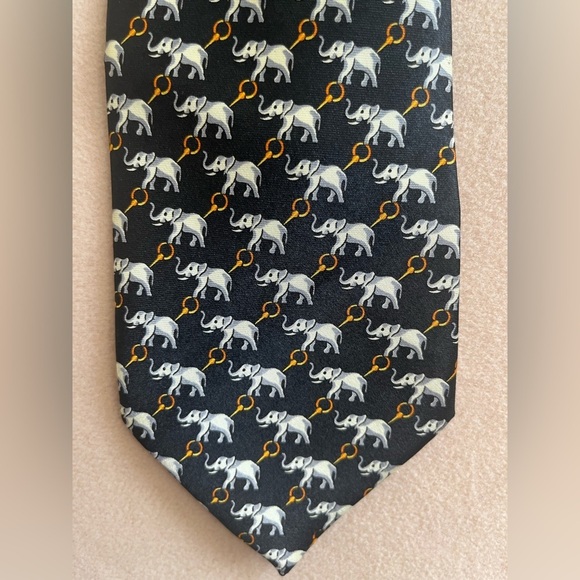 Rene Chagal Lot of Two 100% Silk Handmade Neck Ties - Picture 6 of 7